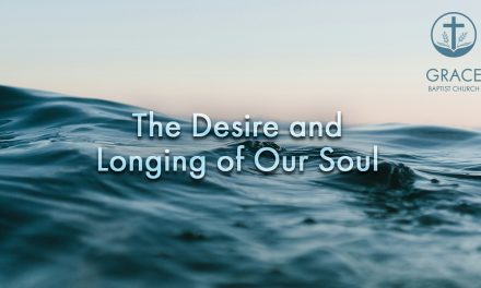 The Desire and Longing of Our Soul